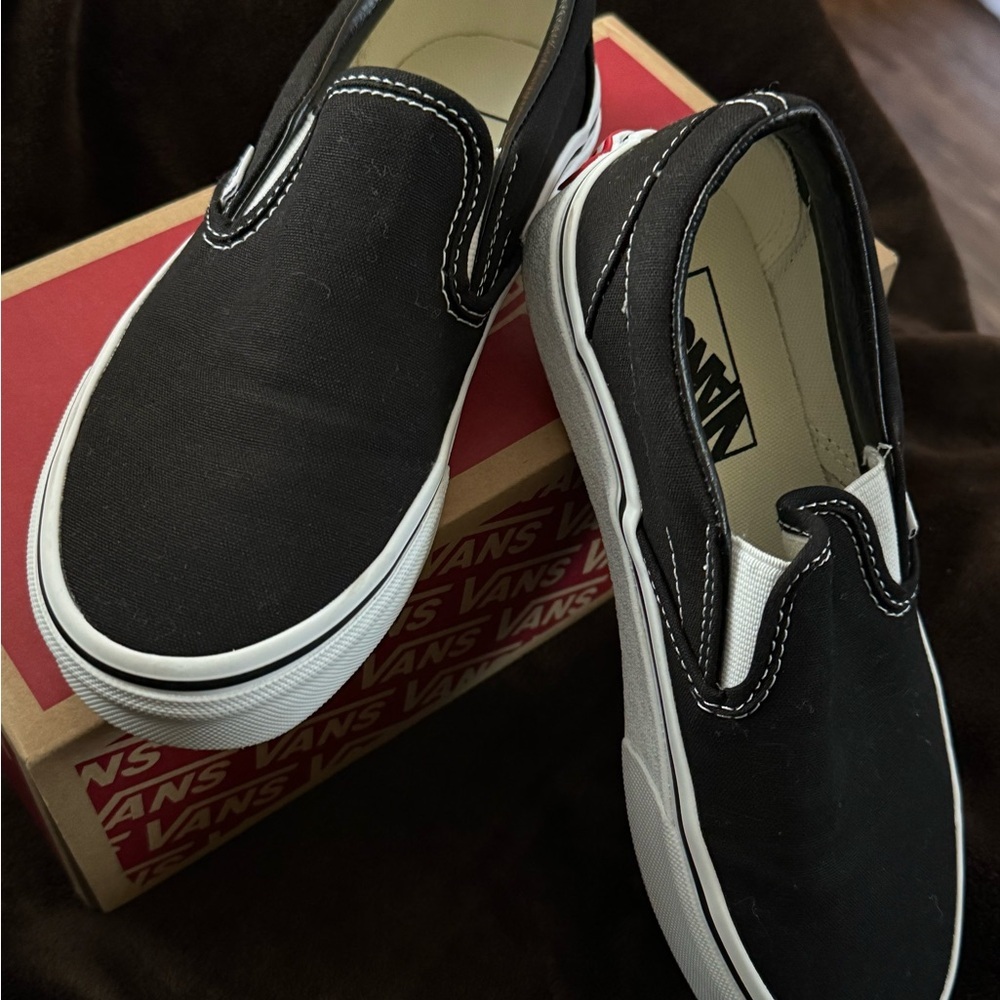 Vans Black Slip-On Shoes